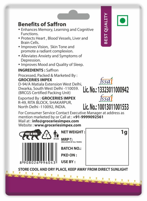 Saffron Powder 1g